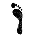 Normal imprint of foot
