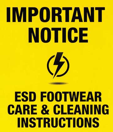 ESD Footwear Care